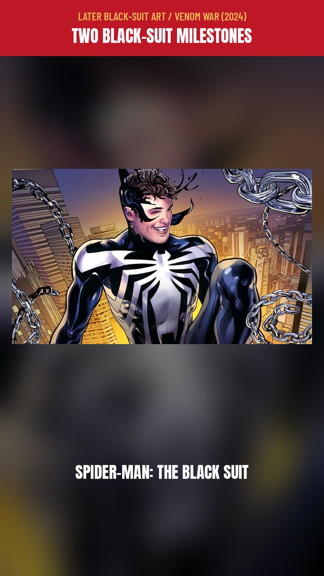 Cover of our SPIDER-MAN / BLACK SUIT Short