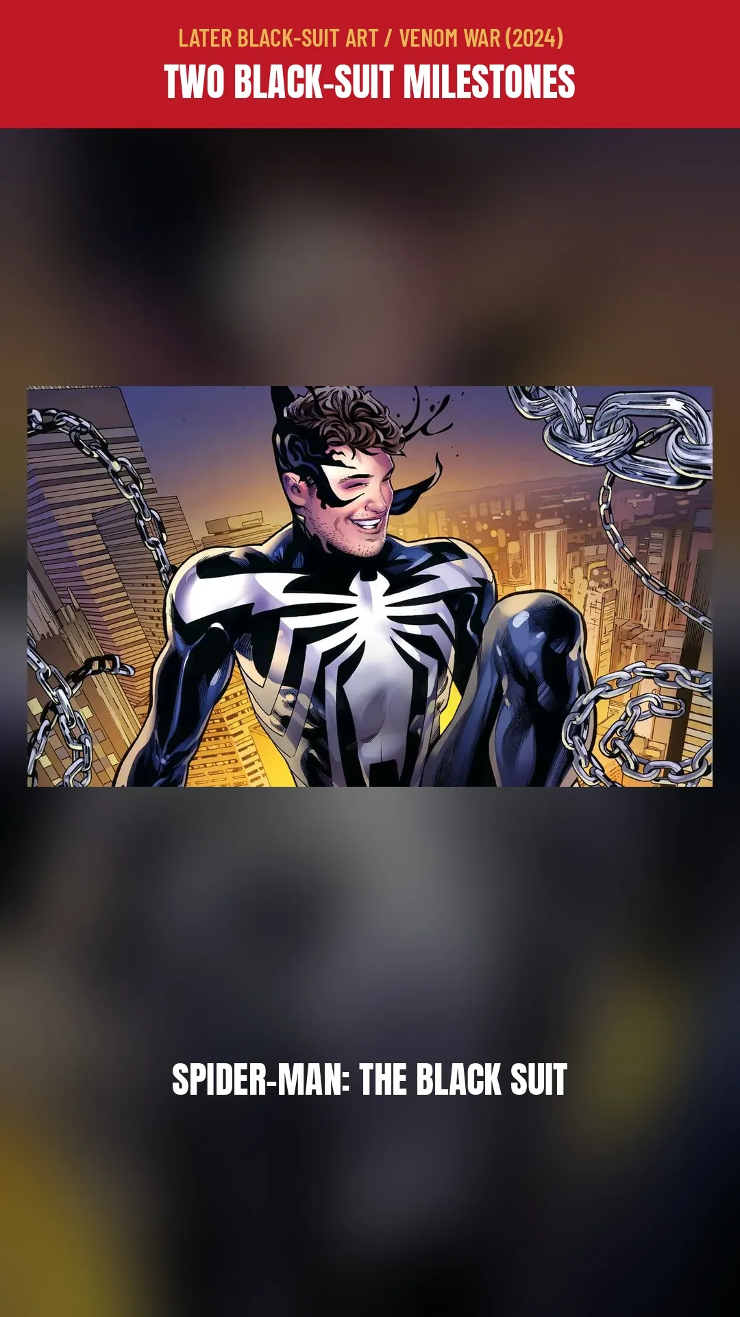 Cover of our SPIDER-MAN / BLACK SUIT Short