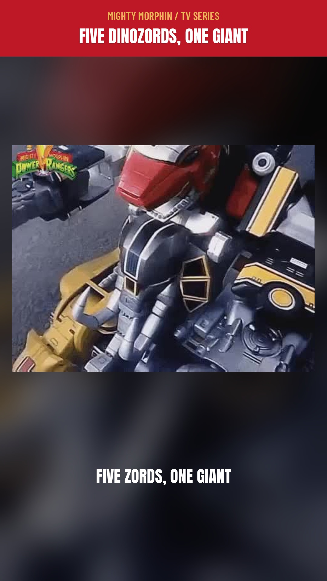 Cover of our POWER RANGERS / MEGAZORD Short