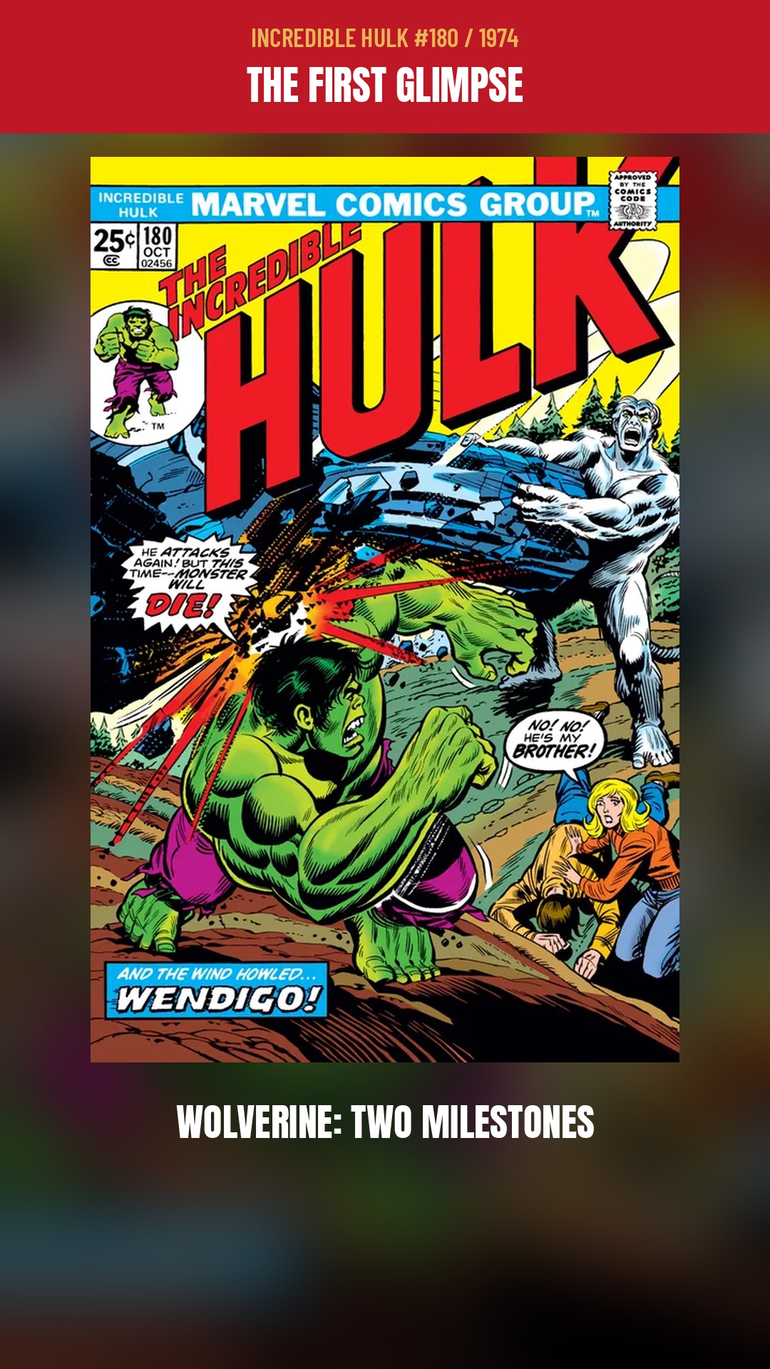 Cover of our WOLVERINE / INCREDIBLE HULK Short