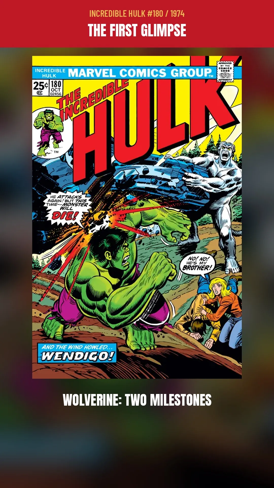 Cover of our WOLVERINE / INCREDIBLE HULK Short
